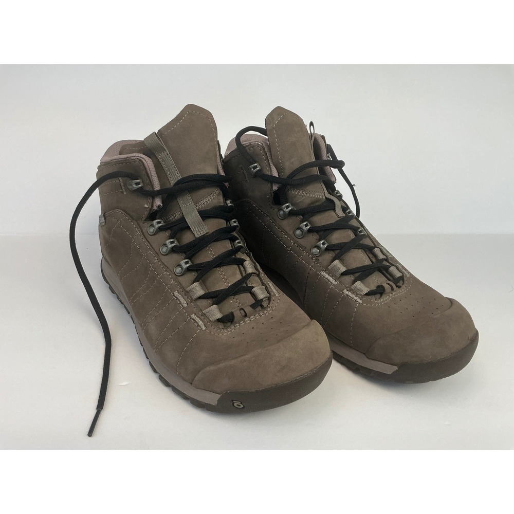 Oboz Sawtooth II Mid Waterproof Hiking Boots Women Taupe Size 7
